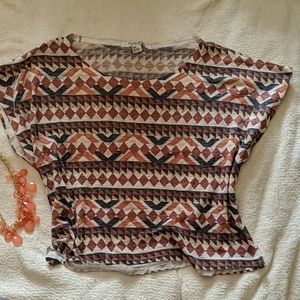 Forever 21 tribal print top